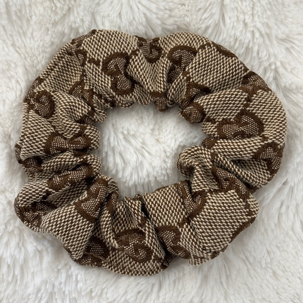 Custom Gucci Monogram Hair Scrunchie 💕